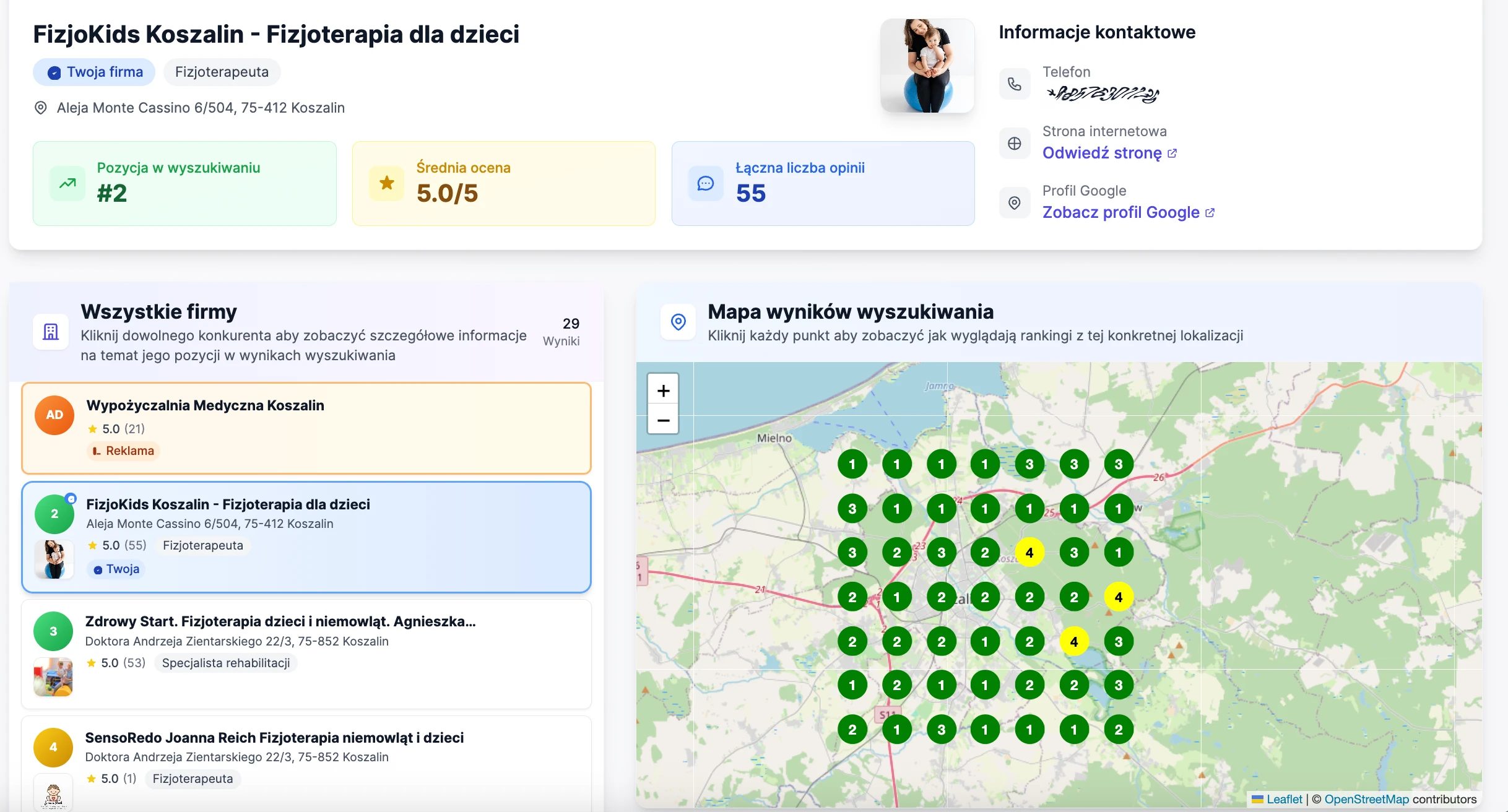 Google Maps and Search rankings